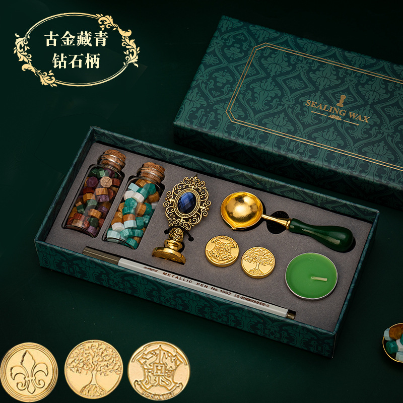 티베트 블루 핫 씰 헤드 랜덤 혼합 헤어