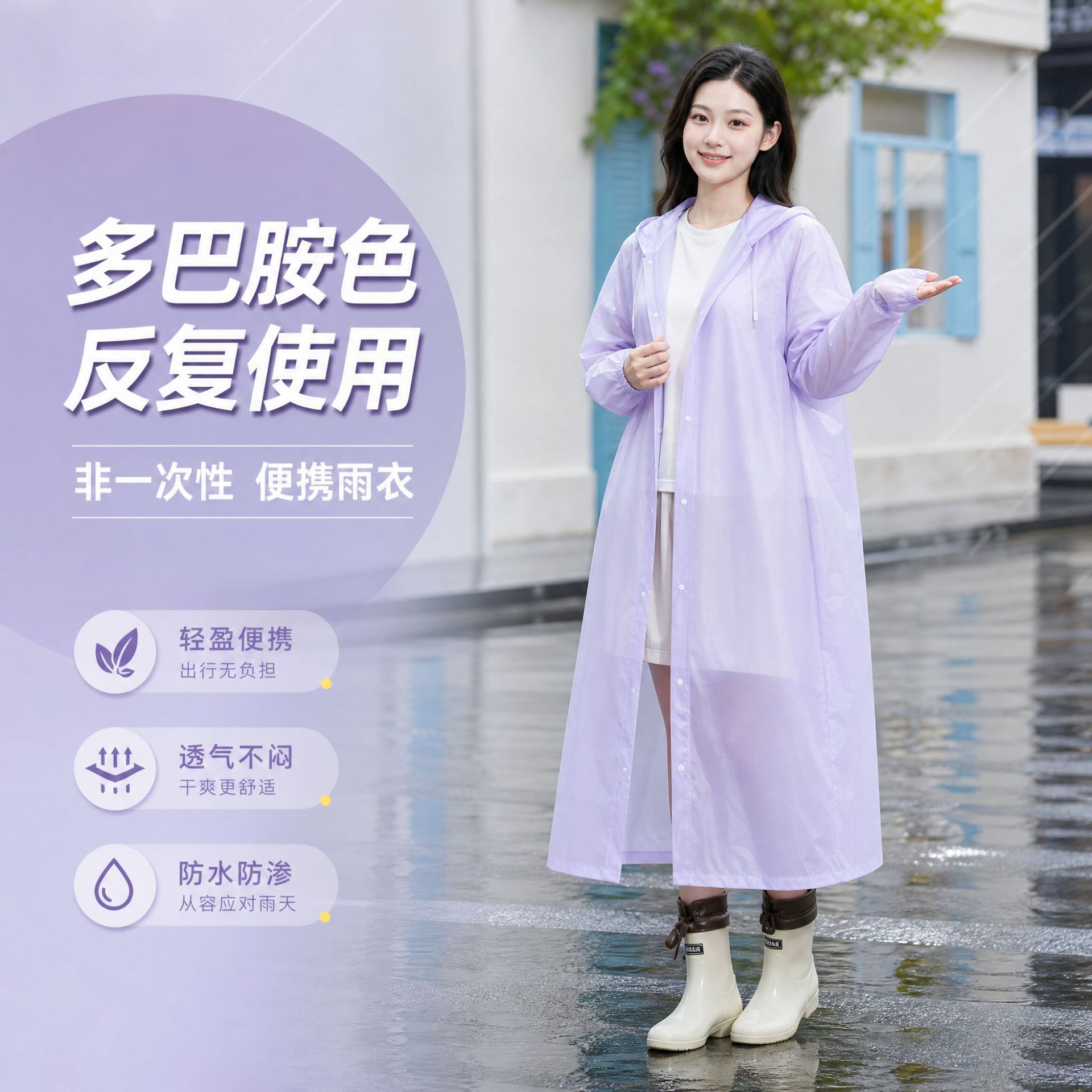 Raincoat para adultos todo el cuerpo engrosado tormenta no desechable al aire libre montañismo portátil unido impermeable al por mayor