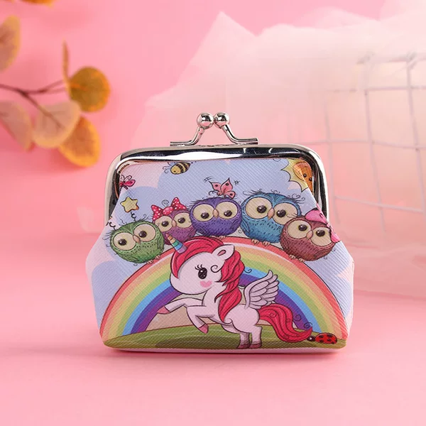 Iron buckle coin purse spot unicorn cartoon gift children coin shell bag factory direct supply