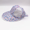 Hair mesh for adults, summer hat solar-powered for leisure, floral print, flowered, wholesale