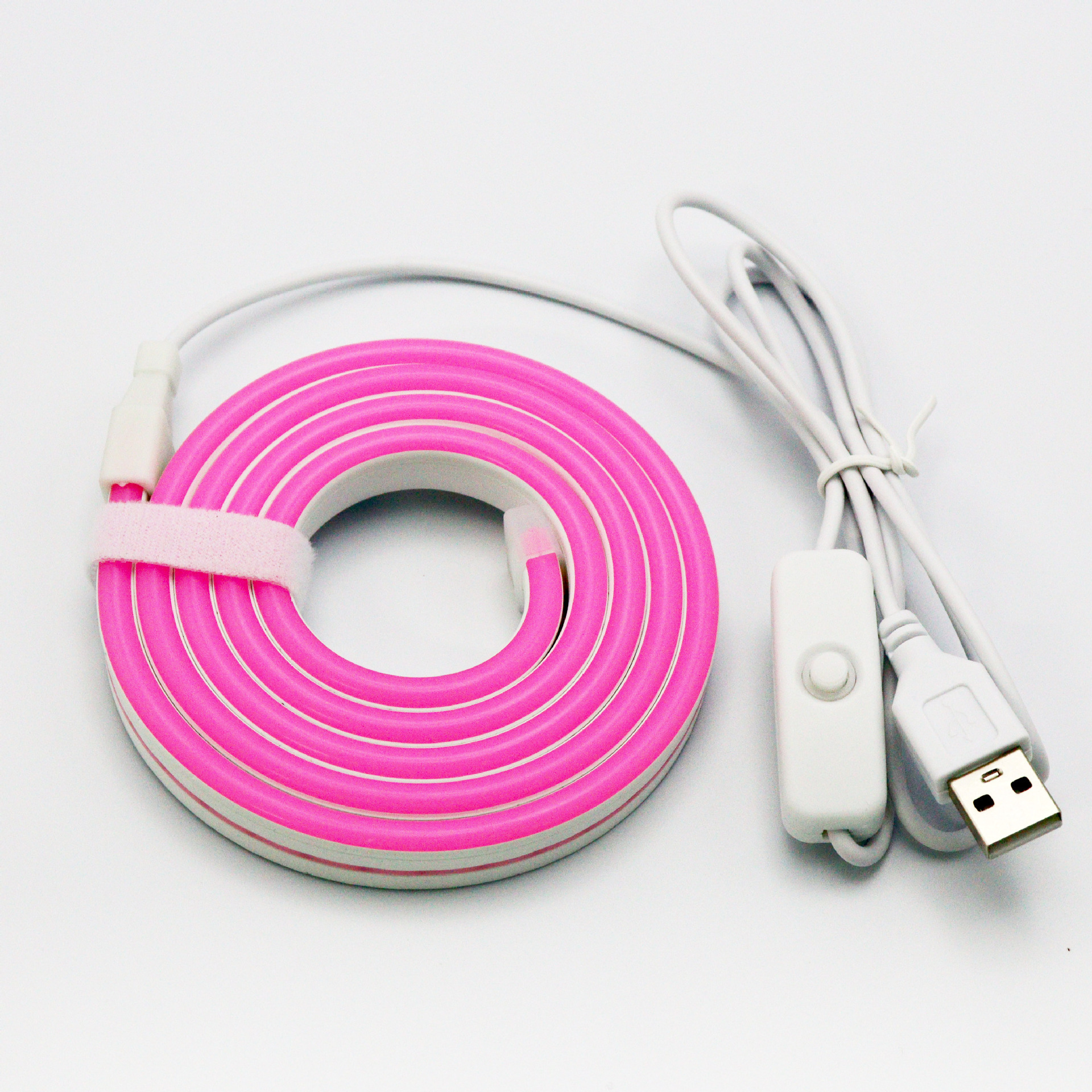 Interruptor USB 501 de neón rosa