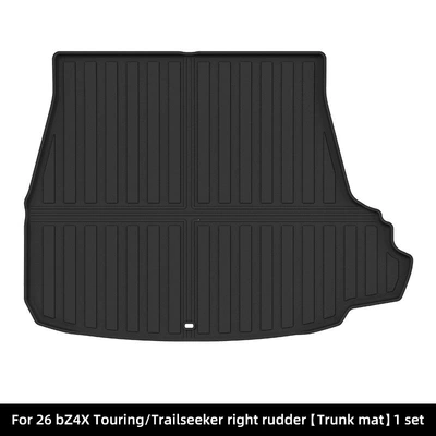 Suitable for 2026 Toyota bZ4X Touring/Trailseeker rear trunk mat TPE trunk mat (Trunk Mat) - 26-models-of-bz4x-touringtrailseeker-trunk-mats-right-hand-driveperforated-black