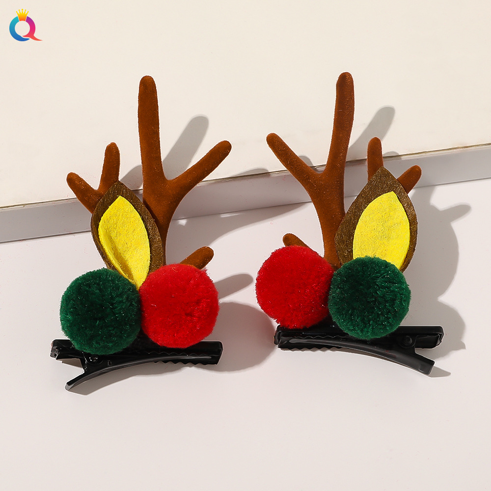 Christmas gift Christmas headdress plush large hair band high-grade hair tie ins large ring_voghion.com