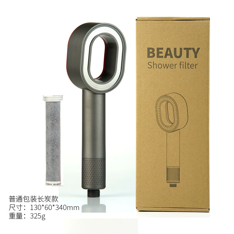 Ароматерапевическая душевая насадка (стиль Dyson) с угольным фильтром и подарочной упаковкой, 34×13×6 см