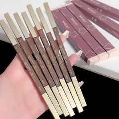 MJgigi輕奢細頭眉筆雙頭不易脫色易上手初學者1.5mm筆芯眉筆跨境