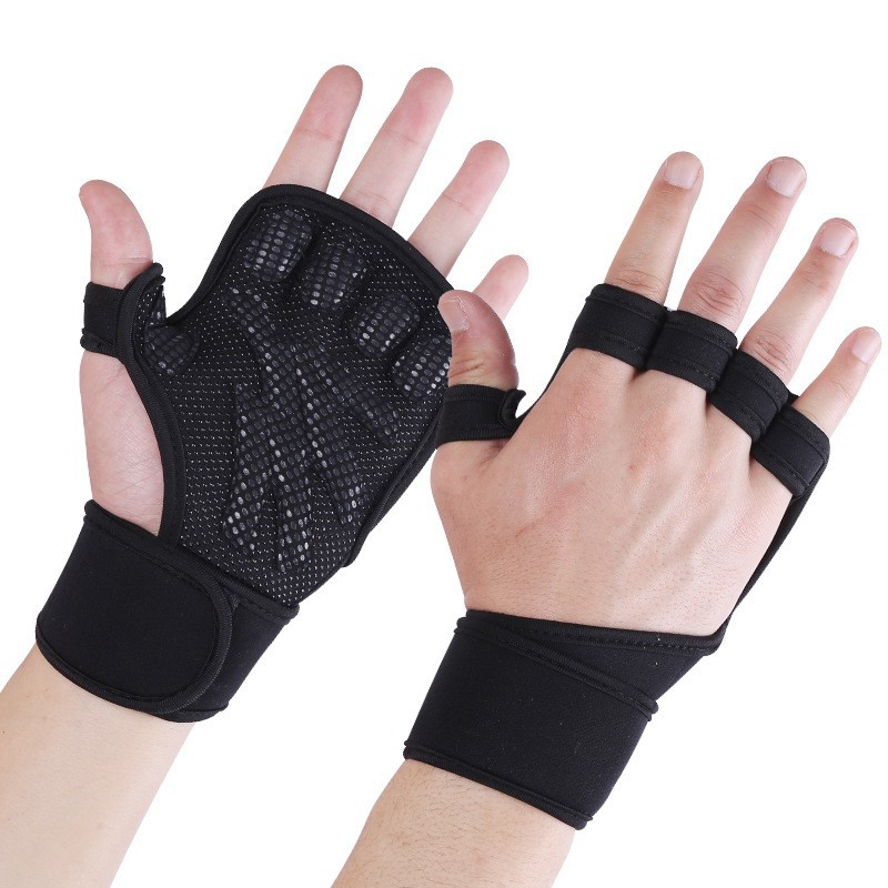 Guantes deportivos y de fitness para mujer, antideslizante, resistente al desgaste, a prueba de capullos, absorción de impactos, entrenamiento de yoga transpirable, guantes de ciclismo de medio dedo al por mayor