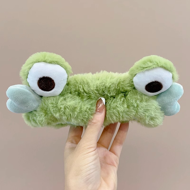 Lavarse la cara cinturón de cabello lindos de peluche para la mujer lavado y máscara especial de agujeros de cabello cinturón de cabello brazalete