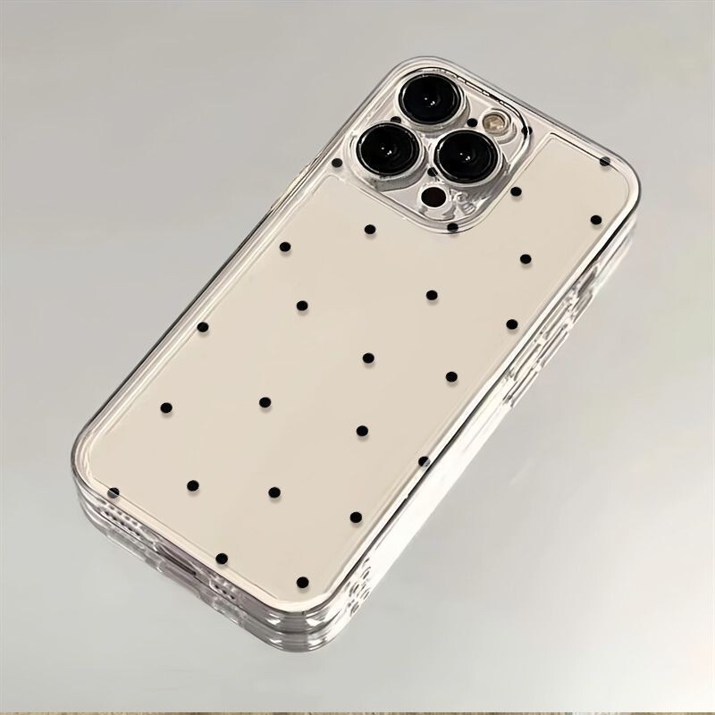 Polka Dot Suitable for Iphone16Pro/14/13/12 Mobile Phone Case Se Apple Xr/Xsmax78Plus Soft 15