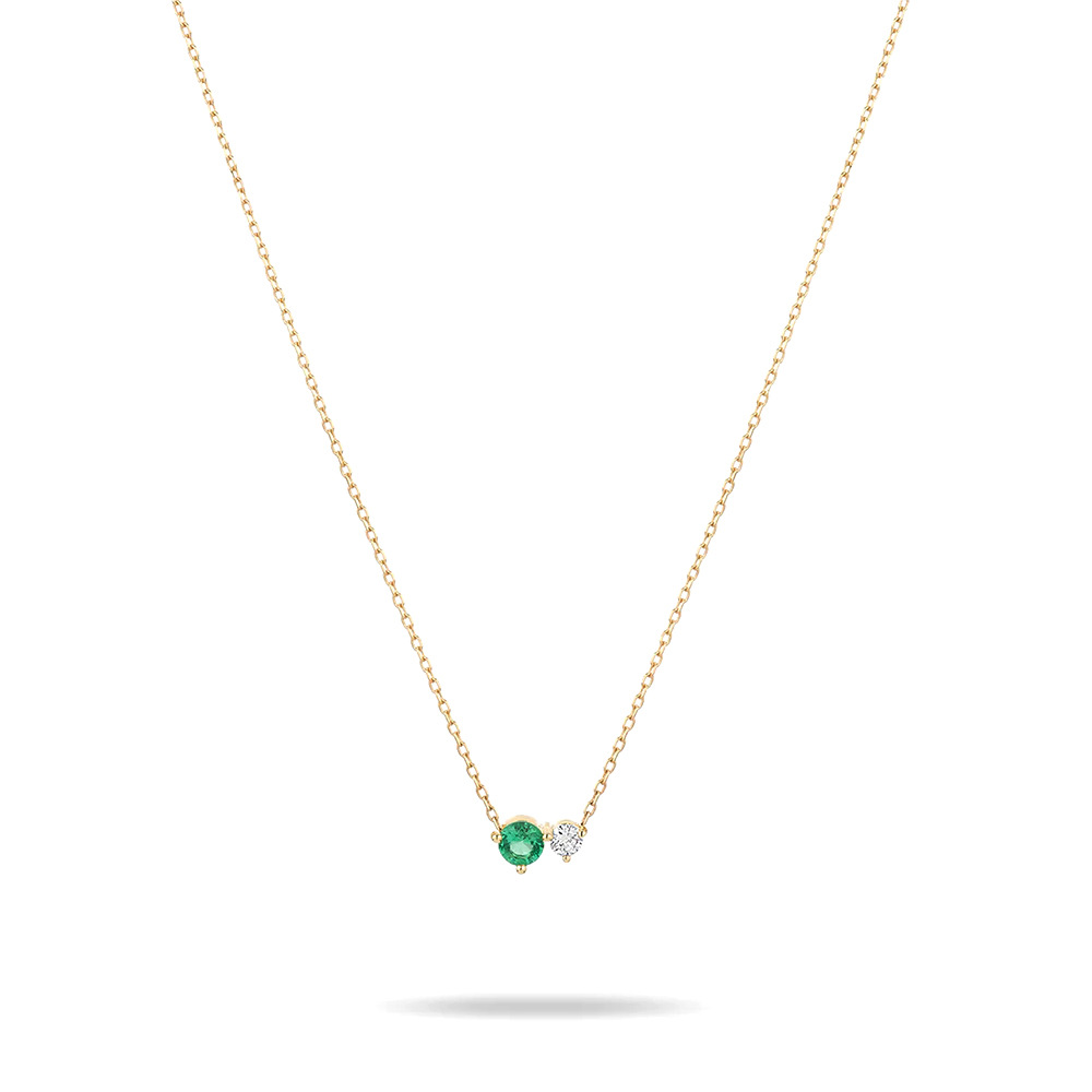 Simple Style Round Sterling Silver Inlay Turquoise Zircon Necklace display picture 7