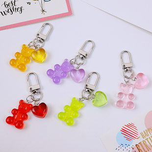 DIY Accessory, accessories, eraser, earrings, keychain, chewy candies, with little bears
