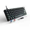 Black Iron Cow iBlanCod full -key hot plug full -key non -rushing K61 blue backlit wire separation mechanical keyboard