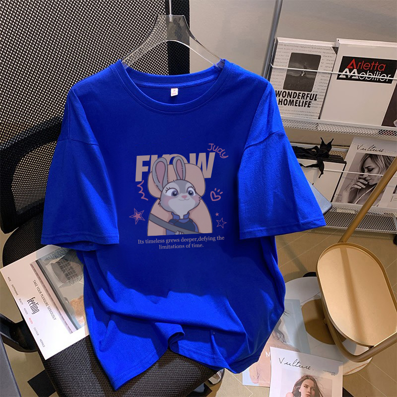纯棉白色短袖t恤女夏季新款欧货大码上衣宽松显瘦体恤ins|undefined