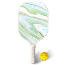 Usapa Pickleball Paddle颜料流体皮木匹克球拍+球碳玻璃纤维单拍