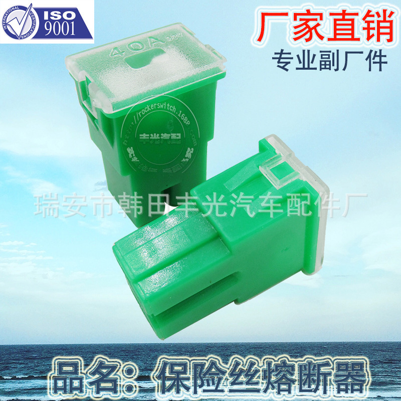 厂家直销 适用于短脚内插环保汽车保险丝熔断器40A车用保险盒