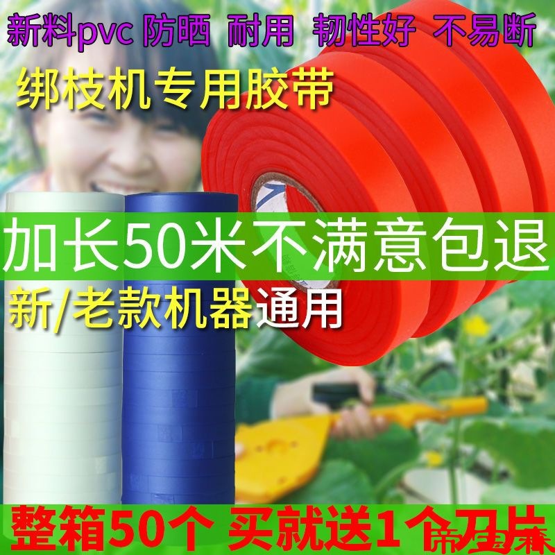 整箱加长型50米PVC绑枝机胶带葡萄西红柿专用绑枝机钉子绑蔓捆扎|ms