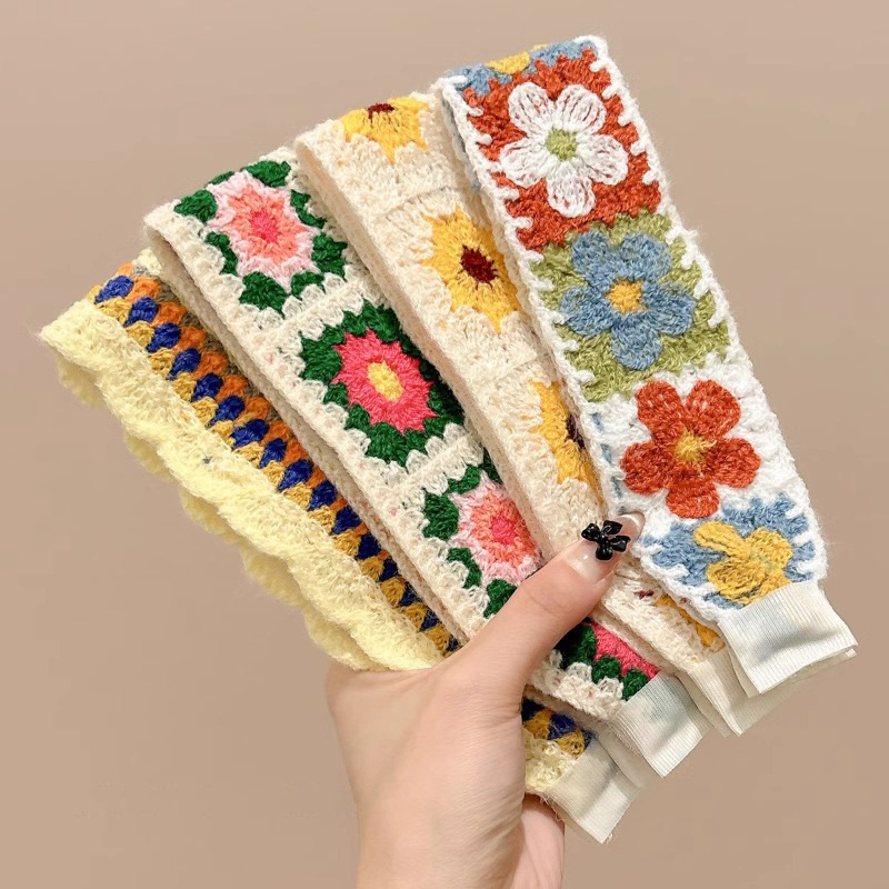 Pastoral viento de punto velcro broche frente de mujer fresa acabado artefacto para adultos broche de cabello 2025 nueva banda de cabello