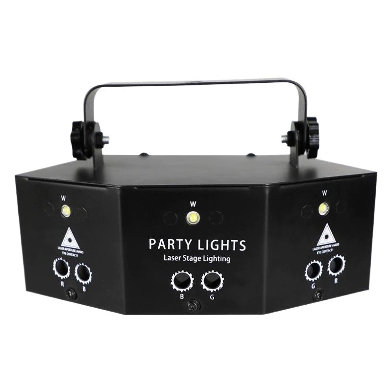 Лазерный световой эффект для сцены, 21-главый лазерный проектор, цветная диско-подсветка для Хэллоуина, баров, рождественских вечеринок и караоке-баров.