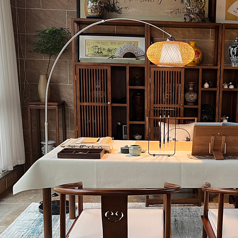 Fishing Lamp Tea Room Zen Retro Living Room Bamboo Tea Table Table Lamp Study Restaurant Japanese Atmosphere Chinese Floor Lamp Fishing Lamp Tea Room Zen Retro Living Room Bamboo Tea Table Table Lamp Study Restaurant Japanese Atmosphere Chinese Floor Lamp