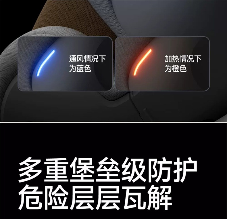 Chuyingbeihuan Yue children's safety seat for cars, suitable for infants and toddlers aged 0-12 years, with reclining and ventilation features