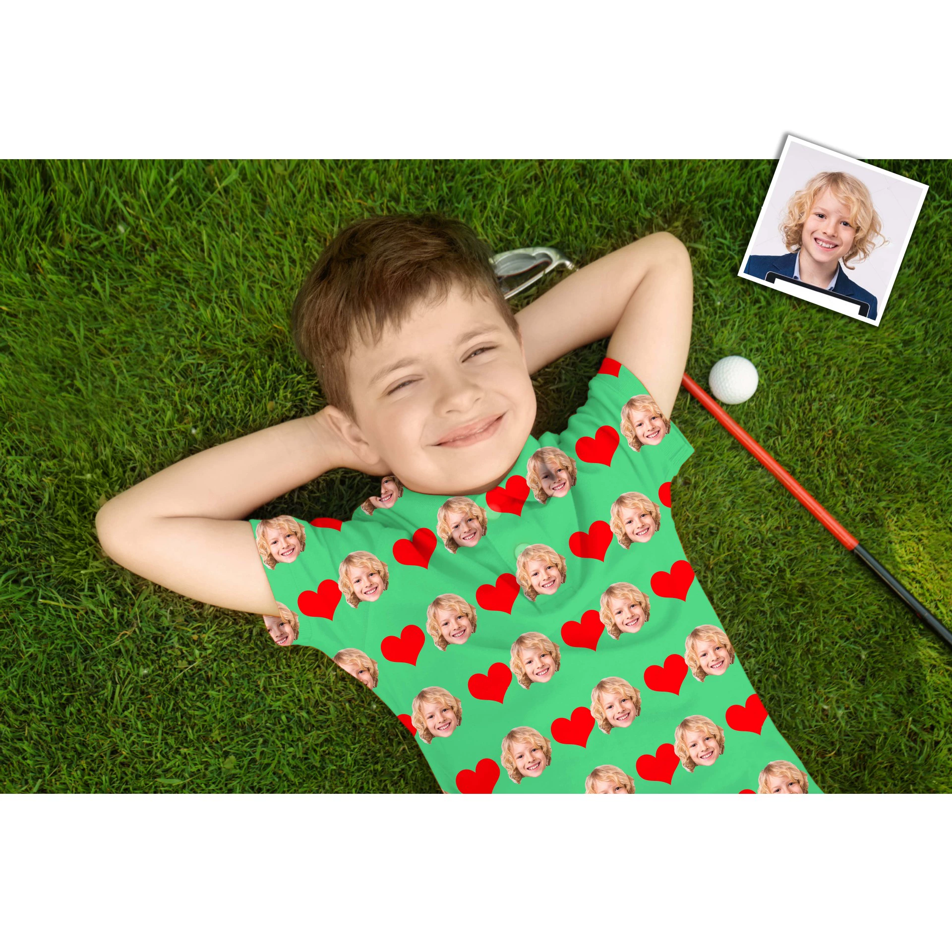 Детский гольф-поло с короткими рукавами для замены лица golf polo