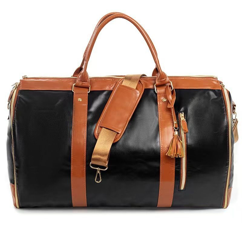Pu Leather Suit Travel Bag, New Style Suit Bag, Large Capacity Hand Luggage Bag for Men and Women, Foldable, Hot-Selling Women's Bag