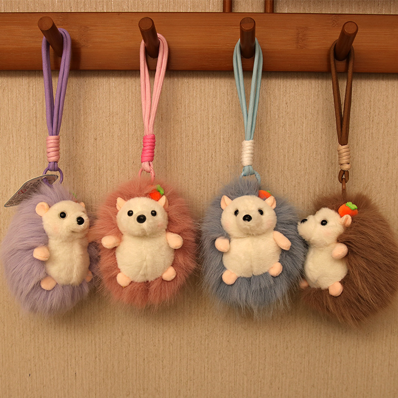Cartoon Safe Hedgehog Plush Keychain Pendant for Girls' Bags, Doll Machine Gift Pendant Doll Cartoon Safe Hedgehog Plush Keychain Pendant for Girls' Bags, Doll Machine Gift Pendant Doll