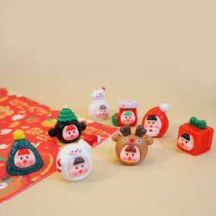 Объёмные новогодние фигурки из смолы DIY-аксессуары