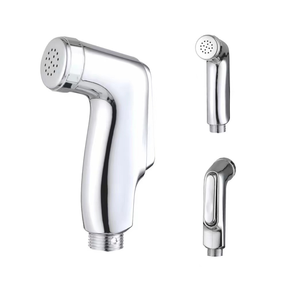 Cross-border best-selling ABS electroplated white PP feminine shower head, export toilet PP spray gun, pet bath undefined