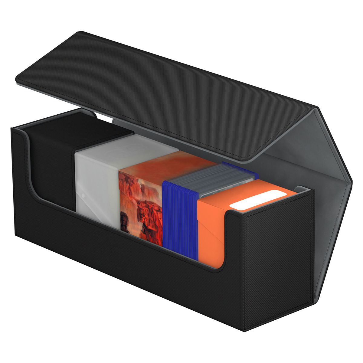 De gama alta 400 + caja de tarjeta de la PU juego de mesa MTG juego rey Ultraman tarjeta Bao Ke Meng Wanzhi Almacenamiento de tarjetas al por mayor