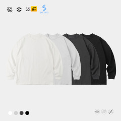TRS | 25SS アウトドア ランニング 吸湿速乾 ソロナ クール 抗菌 250G スポーツ 長袖 Tシャツ メンズ