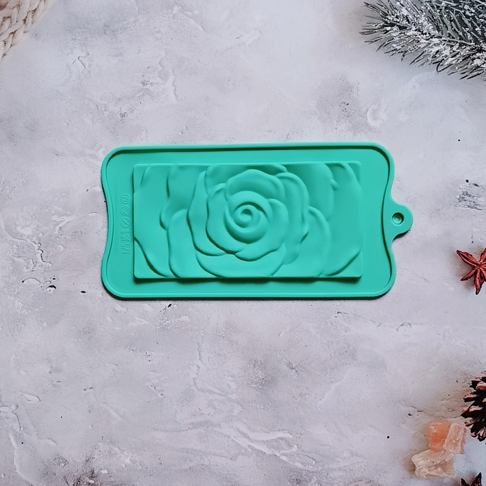 194 chocolate rosa galletas pastel molde de silicona dulces molde de postre utensilios de cocina para hornear harina de arroz