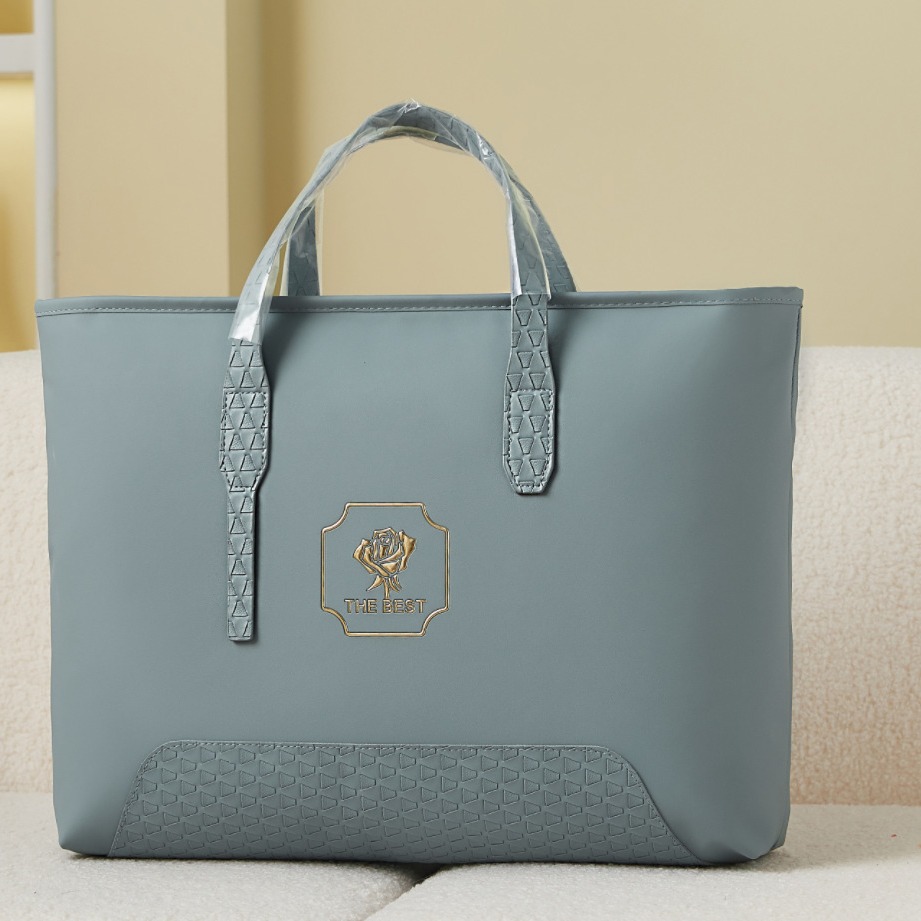 2024年新款高档皮革包装家纺夏被毯子包装送人自留皆可手提包