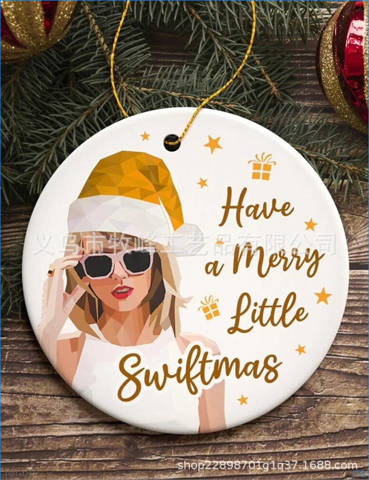 Cruz-frontera nueva Navidad árbol de Navidad decoración adornos coche retrovisor espejo colgante mochila colgante decoraciones para el hogar