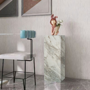 Natural Jazz White Marble Base Hotel Lobby Ornament Base Sculpture Model Room Decorations Ornament Base