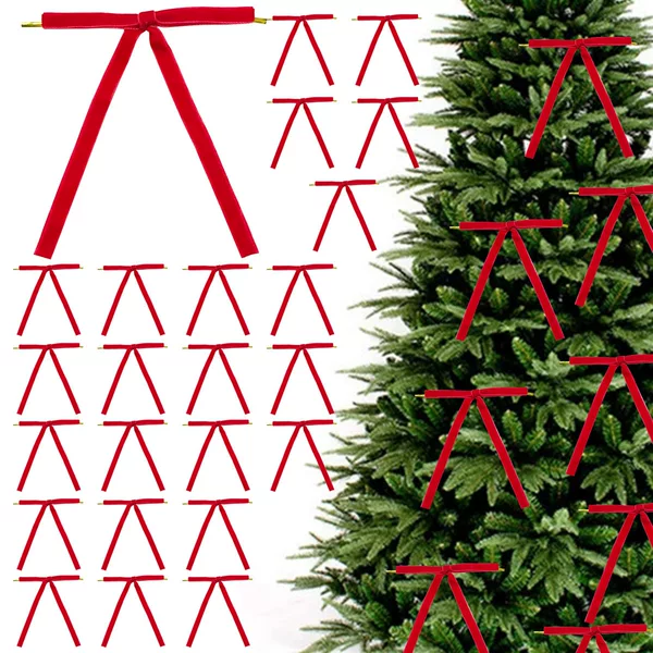 in stock wholesale velvet bow pendant Christmas tree dress up decoration twisted silk hanging decorations holiday scene accessories
