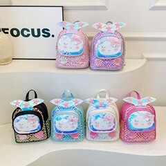 幼稚園スクールバッグ女の子小中学校かわいいプリンセスウサギベビー2-3-4-5歳子供のバックパック