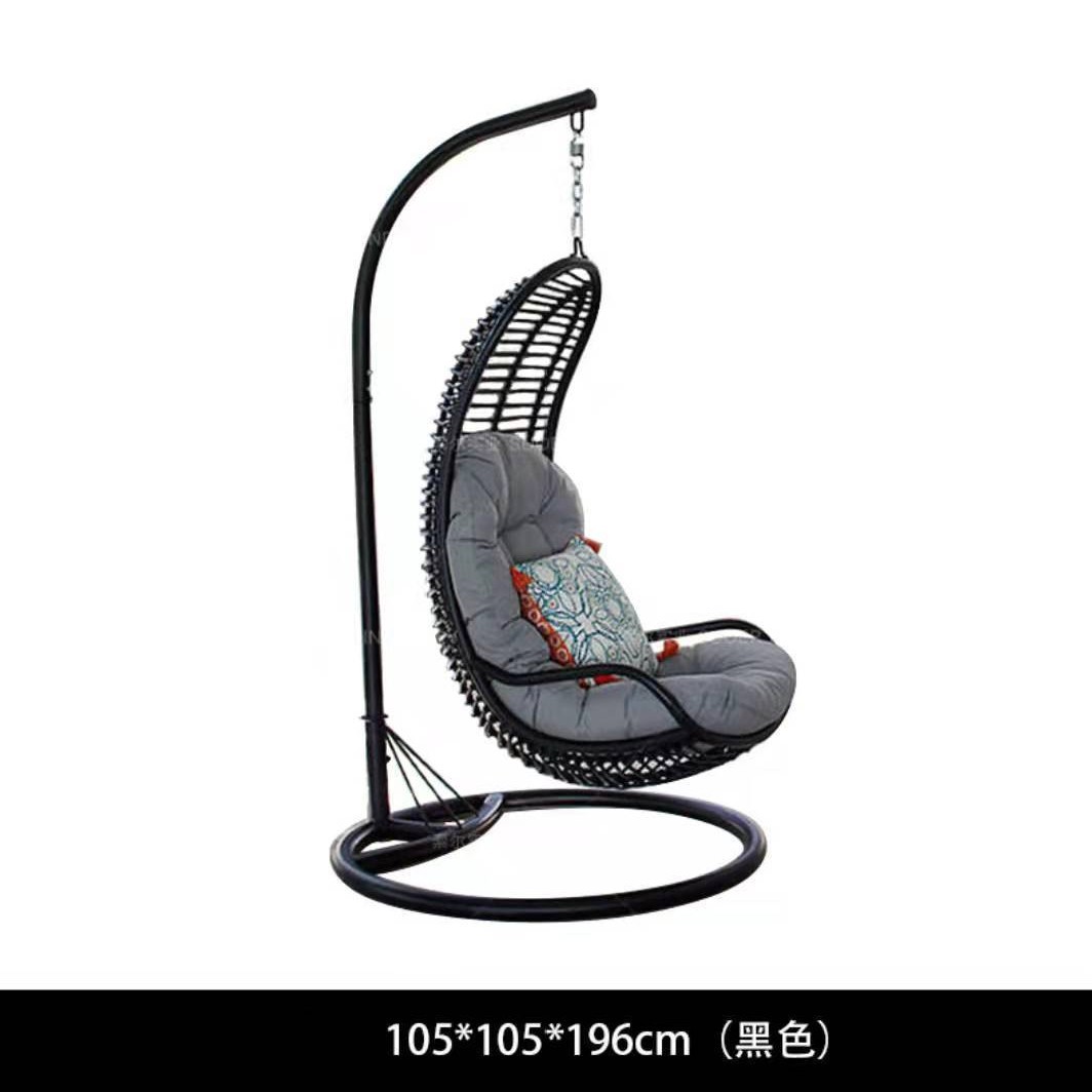 Silla Colgante o Cuna de Ratán para Exteriores - Para Jardín, Hotel o Balcón, Estilo Nórdico