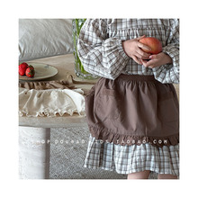 女童韩版洋气半裙叠穿时髦屁帘穿搭女宝宝凹造型日系甜美围裙罩裙