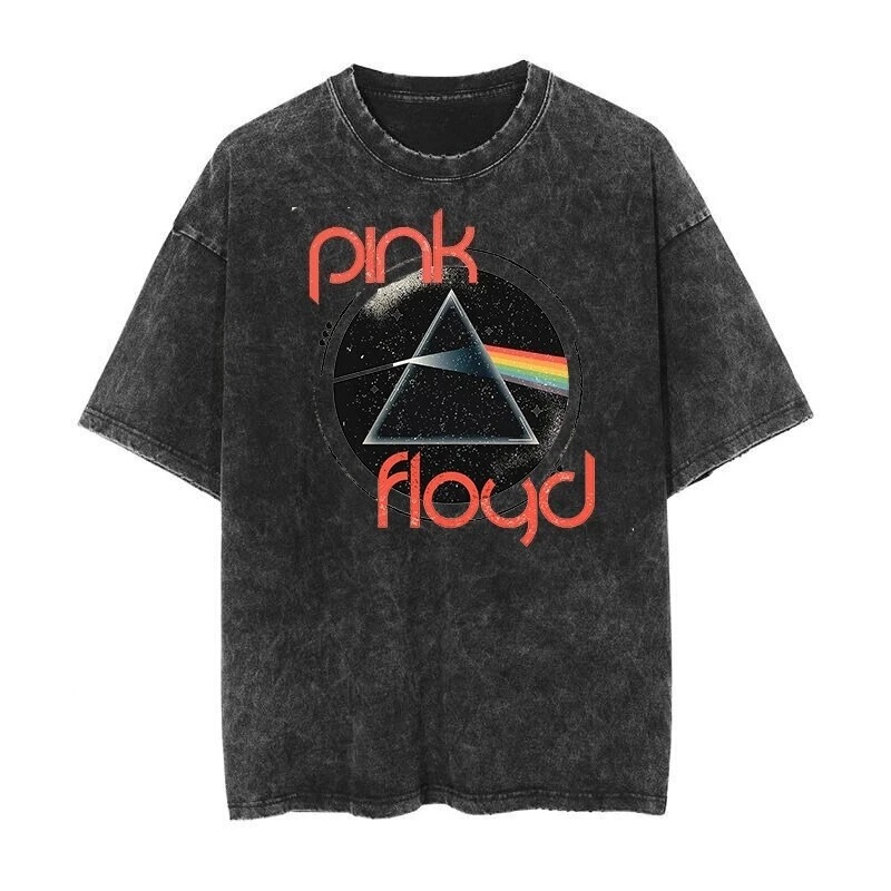 Men's Washed Floyd 2K Luxury and Vintage T-Shirt, Vintage Top, American Y-Pink Style Men's Washed Floyd 2K Luxury and Vintage T-Shirt, Vintage Top, American Y-Pink Style
