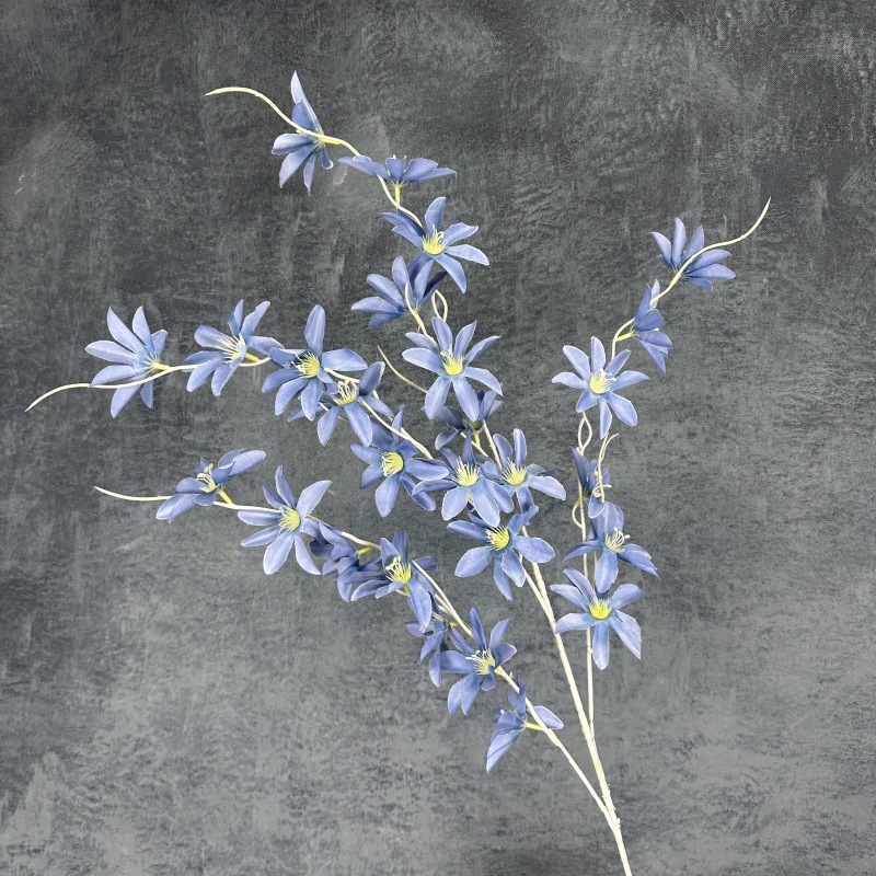 Ruyi lirio flor artificial alta rama champán boda flor boda salón decoración techo flor seda flor falsa Flor al por mayor