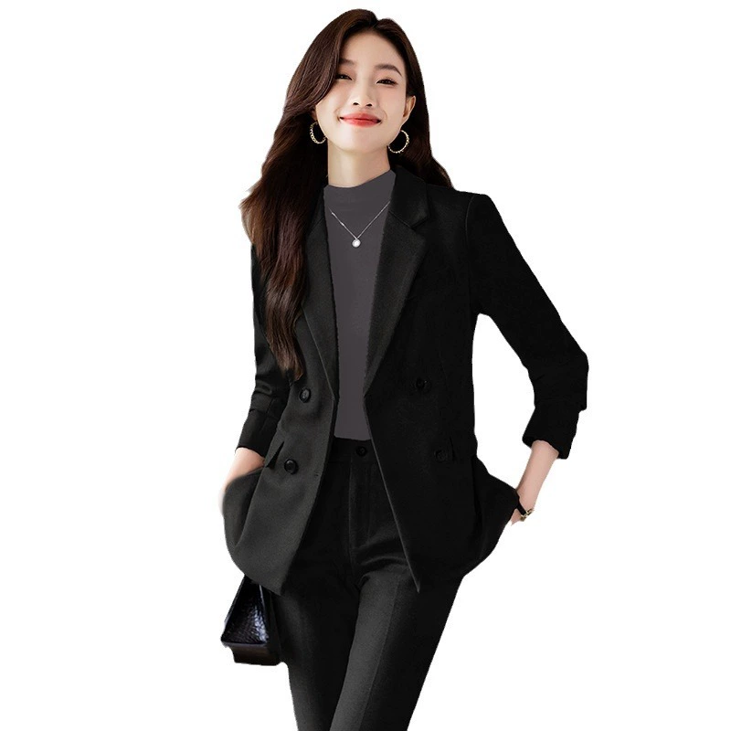 [New high-quality tailcoat set, women's business office jacke]