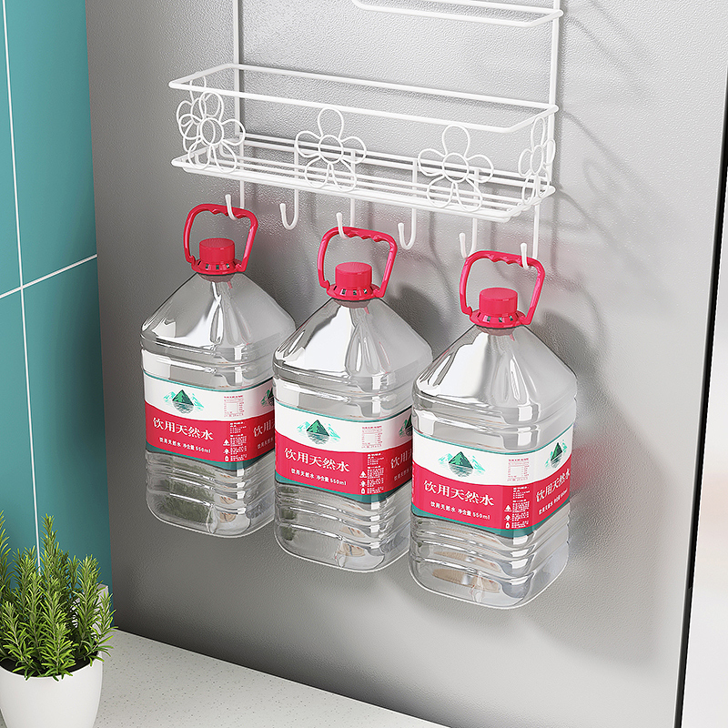 Refrigerador estante colgante lateral para artículos de cocina bolsas de preservación multicapa condimento hendidura multifuncional para el hogar