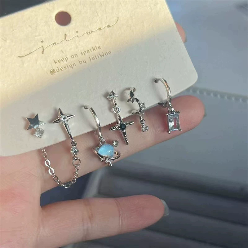 Earrings, jewelry, small design set, high-end