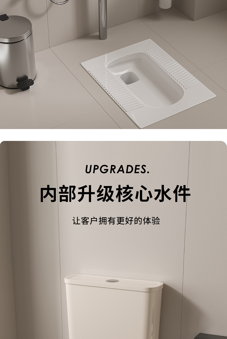 Toilet flushing tank, squat toilet, thickened stainless steel water tank, wall-mounted public squat toilet flushing device for household bathrooms undefined