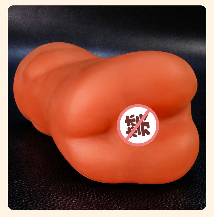 Male Masturbator Cup with Insertable Anal Mold, Manual TPE Stroker, Flesh Tone — detail image 10