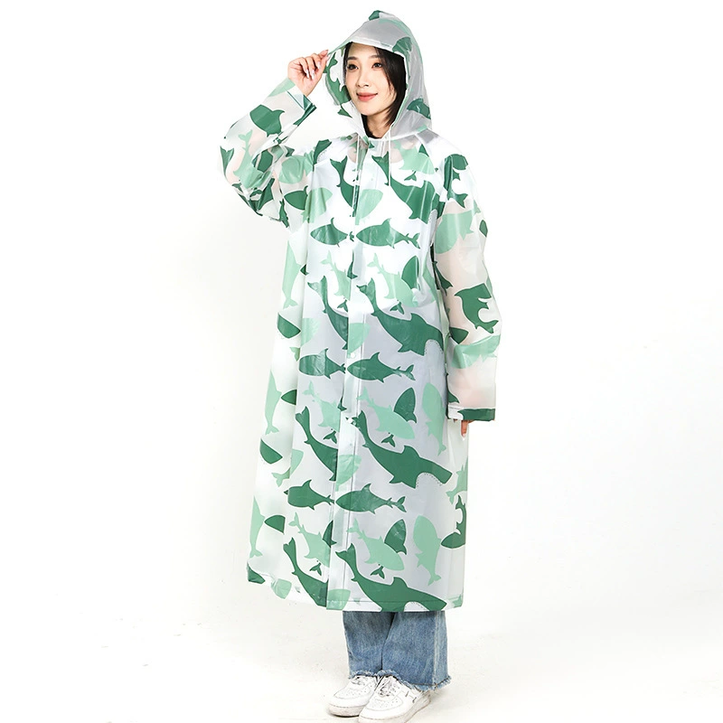 Fashionable cartoon fruit raincoat for hiking