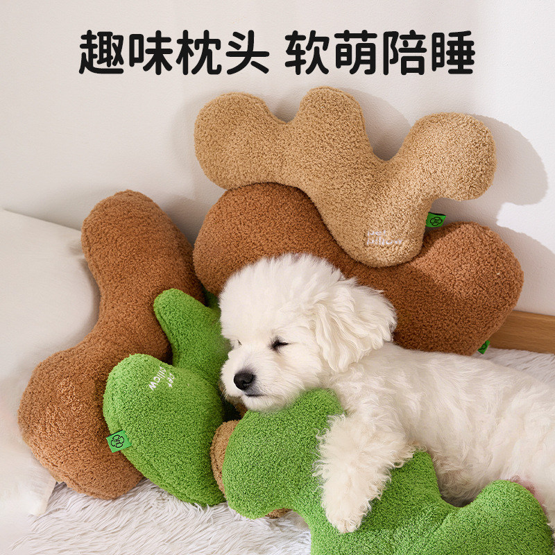 Nuevo estilo para mascotas Almohada para perros Almohada para perros Acompañamiento Juguetes para perros Juguetes para gatos Almohada para dormir para mascotas al por mayor Transfronterizo