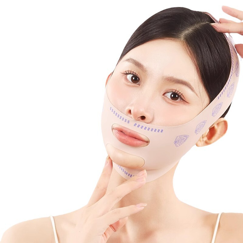 小顔包帯、Vフェイスリフト、ほうれい線の引き締め、顔の彫刻マスク、顔全体リフトアップ、二重あご専用|undefined