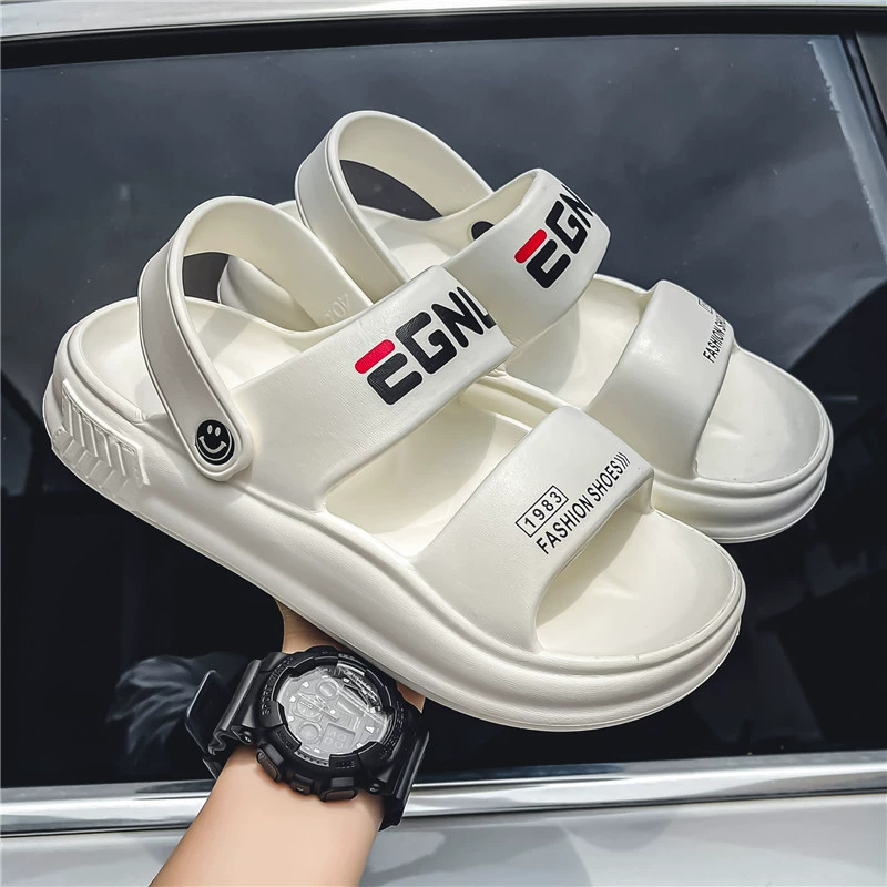 2024 Летние дышащие сандалии для мужчин повседневный легкий EVA буксир для подростков носить тапочки двойного назначения пляжная обувь