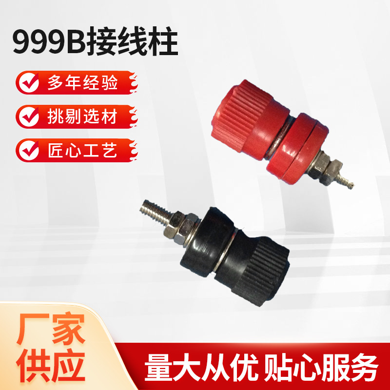 999B接线柱 批发供应端子台铁接线柱头 小型输入输出塑料连接器